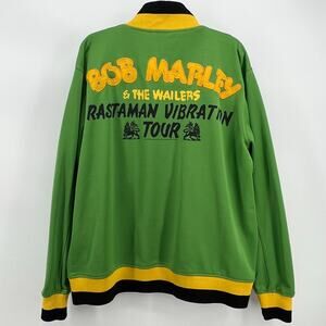 Bob Marley & The Wailers Rastaman Vibration Tour Track Jacket Large / XL Rare